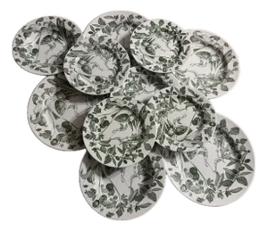 1970s Italian Primula Ceramic Dinnerware - A Set of 11
