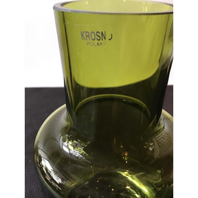 Krosno Poland Glass Decanter with Drinking Glass 2 Pieces Chairish