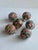 Glass Hand Painted Flower Christmas Ornaments-6 For Sale - Image 7 of 11