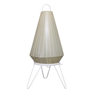 Mid-Century Table Lamp with Plastic Shade, Czechoslovakia, 1960s For Sale
