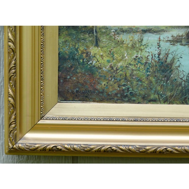 Stream in a Landscape Oil Daniel Sherrin 1868-1940 Listed Hammer Prices For Sale - Image 9 of 11