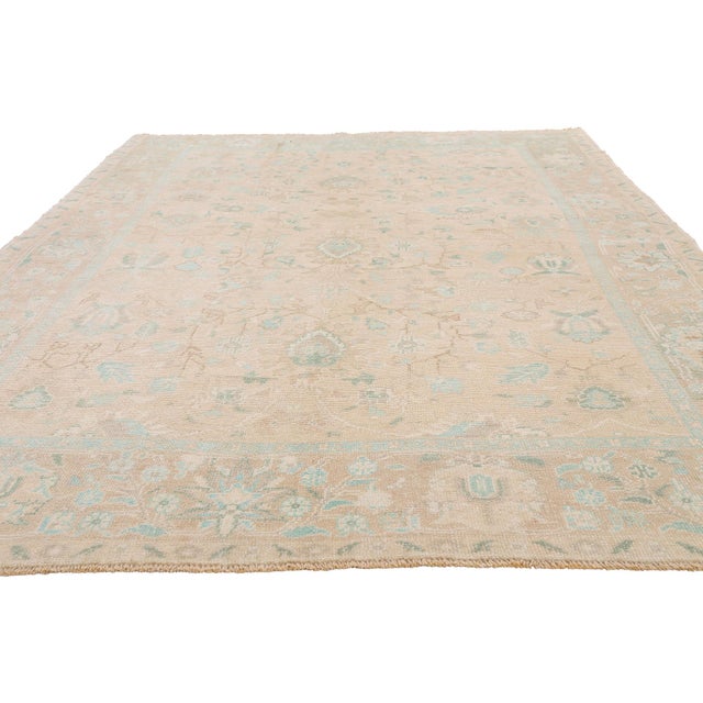 Contemporary Vintage Turkish Oushak Rug, 06'02 X 09'10 For Sale - Image 3 of 10