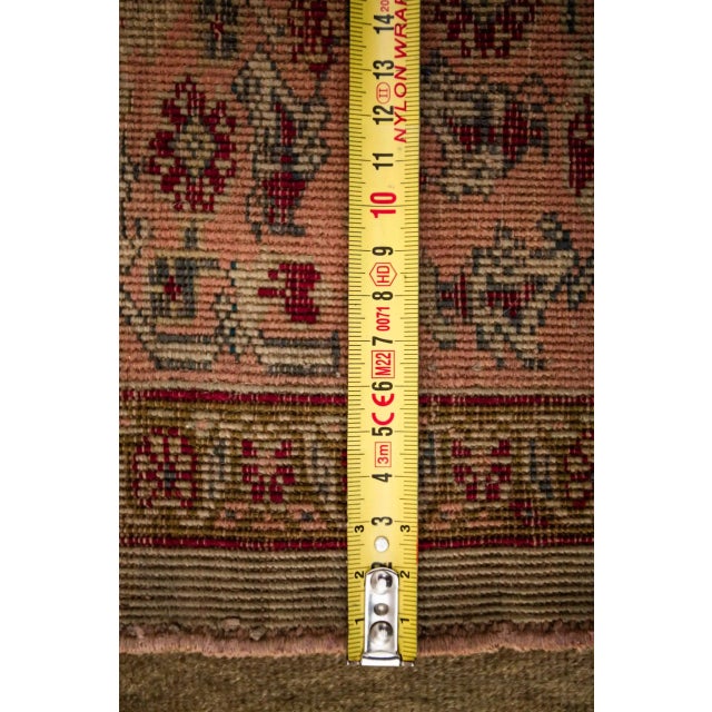 Gold Antique Tabriz Hadjalili Rug For Sale - Image 8 of 12