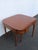 Wood Mahogany Inlay Console Card Dinette Dining Extension Table 6082 For Sale - Image 7 of 17