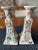 Ceramic 1970s Tall Hand-Painted Chinoiserie Candlestick Holders-Set of 2 For Sale - Image 7 of 8