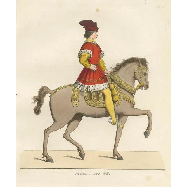Mounted Nobleman in Parade Dress, 1845, Paper For Sale - Image 6 of 10