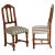 Art Deco Gothic Style Italian Solid Walnut Dining Chairs from Bassano Ebanistery, 1920s, Set of 6 For Sale - Image 3 of 6