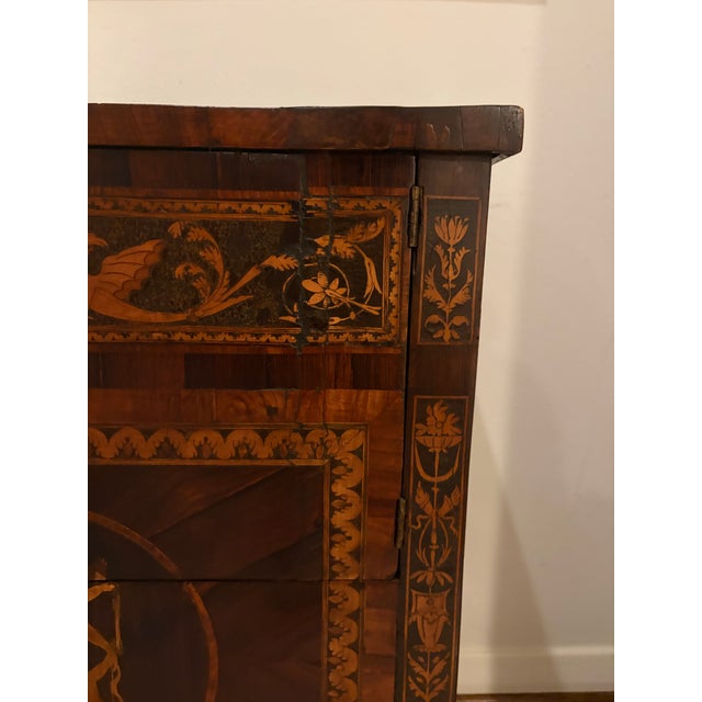 Brown Italian Neoclassical Marquetry Cabinet in the Maggiolini Manner, 18th Century For Sale - Image 8 of 12