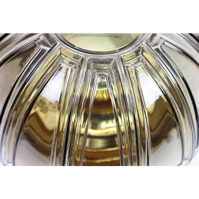 Metal German Brass and Amber Glass Sconces or Flushmount by Limburg, 1960s, Set of 2 For Sale - Image 7 of 8