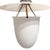 White Early 20th Century American Milk Glass Pendant Light Fixture For Sale - Image 8 of 12