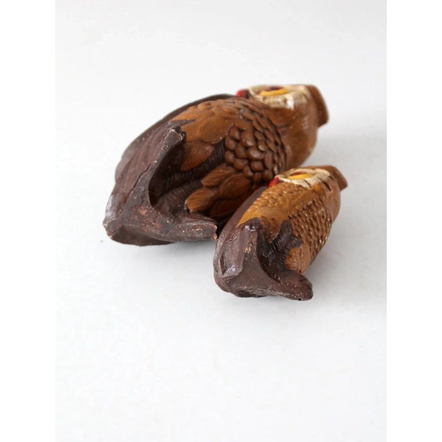 Vintage Owls Pair For Sale - Image 10 of 11