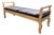 Vintage Rustic Daybed Bench With Wool Plaid Upholstery For Sale