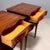 Brown Walnut Bedside Tables, Set of 2 For Sale - Image 8 of 11
