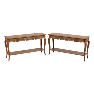 Pair Auffray & Co French Console Sofa Tables For Sale