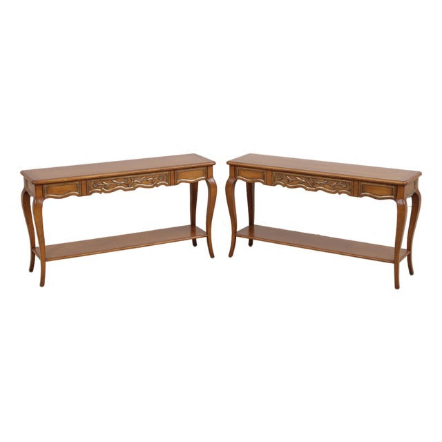 Pair Auffray & Co French Console Sofa Tables For Sale