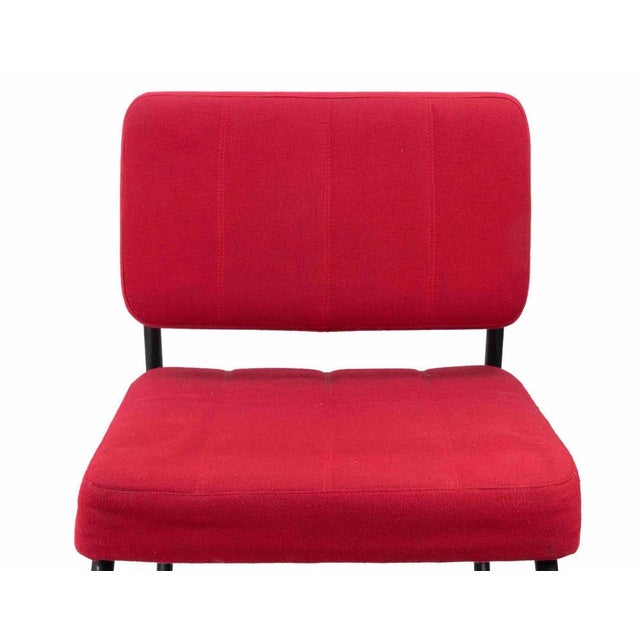 1970s Italian Red Chairs, 1970s, Set of 4 For Sale - Image 5 of 8