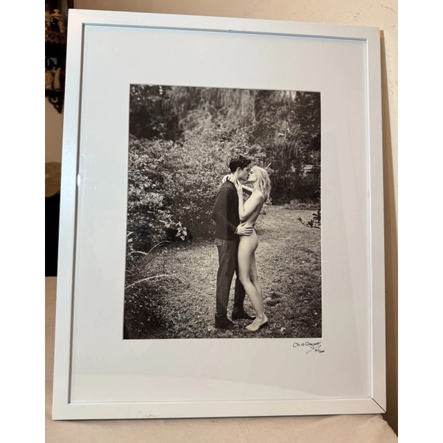 2010s Original 2014 Chris Craymer Black and White Boy Girl Kissing Woods Photograph For Sale - Image 5 of 12