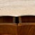 Mid-Century Modern Archy Italia Console Table with Travertine Marble Top and Ash Wood Base, 1980s For Sale - Image 3 of 4