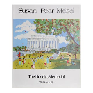 1980s "Lincoln Memorial" Poster by Susan Pear Meisel For Sale