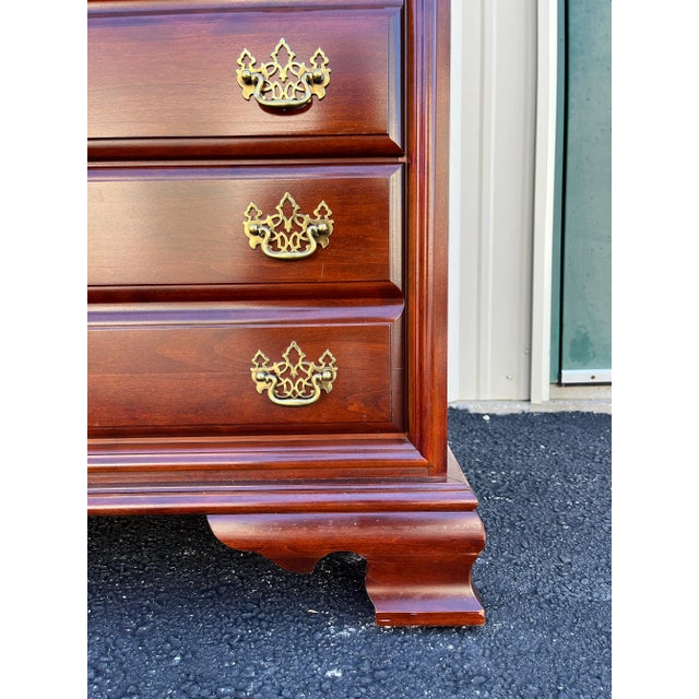Cherry Chippendale 6-Drawer Chest of Drawers For Sale - Image 11 of 12