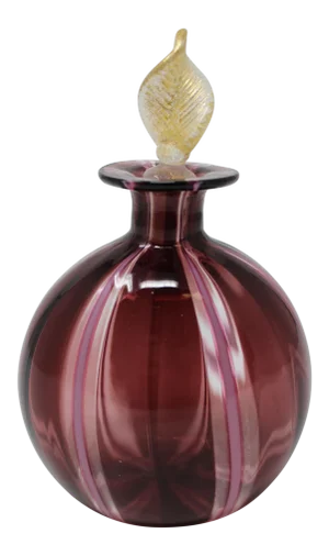 Contemporary Murano Glass Vase With Stopper