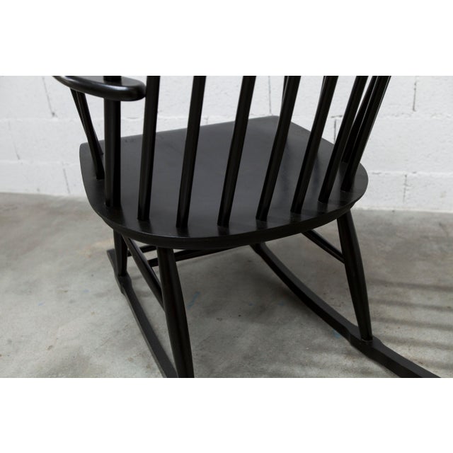 Scandinavian Rocking Chair in the style of Tapiovaara, 1960s For Sale - Image 4 of 18
