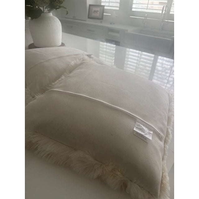 A luxurious set of two Suri Alpaca Fur Pillow Covers from RH (Restoration Hardware), crafted from exceptionally soft,...