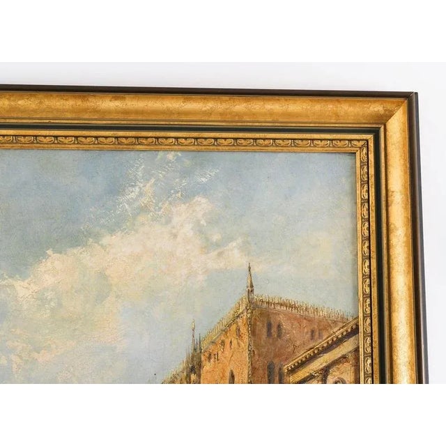 Jane Vivian, The Doge's Palace, 19th Century, Oil on Canvas, Framed For Sale - Image 11 of 13