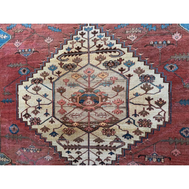 This exceptional 1875 Persian Bakhshaish carpet, measuring an impressive 9'6" x 14'8", represents one of the most sought-...