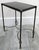 Black Vintage Rectangular Bronze and Black Granite Top 18" Tall Drink Table For Sale - Image 8 of 18