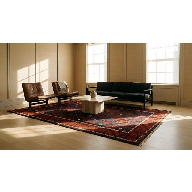 Early 20th Century n.e. Persian Baluch Carpet For Sale - Image 11 of 12