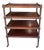 Vintage Mahogany Four Tier Serving Utility Table For Sale