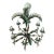 Vintage Tole Metal Palm Beach Tree Leaf Leaves 8 Light Chandelier For Sale