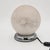 1970s Space Age Spherical Table Lamp with Satin Glass Globe and Chrome Base, 1970s For Sale - Image 5 of 7