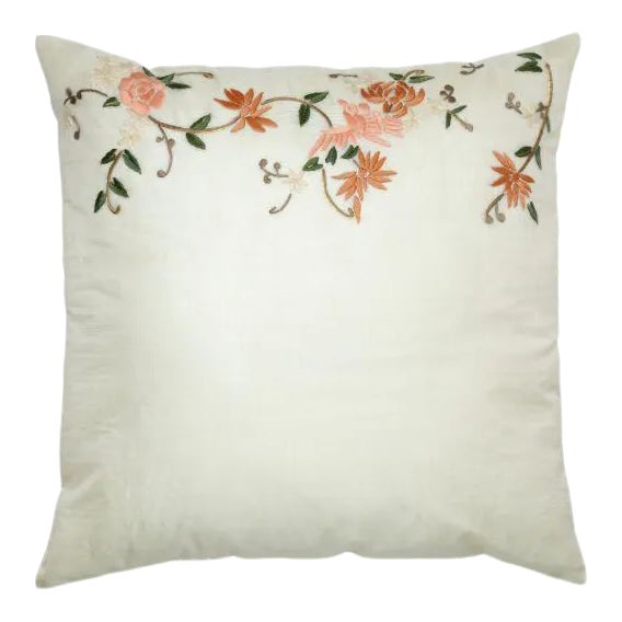 Pearle Ivory Pillow Case, 20" x 20" For Sale