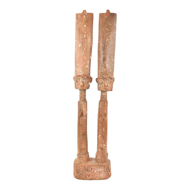 Early 20th Century Fante Male and Female Figure Ghana For Sale