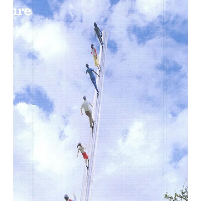Contemporary 1990 Jonathan Borofsky Walking to the Sky Lithograph Poster For Sale - Image 3 of 4