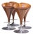 John Mortensen for Dyrlund Mid Century Danish Fountain Barstools - Set of 4 For Sale
