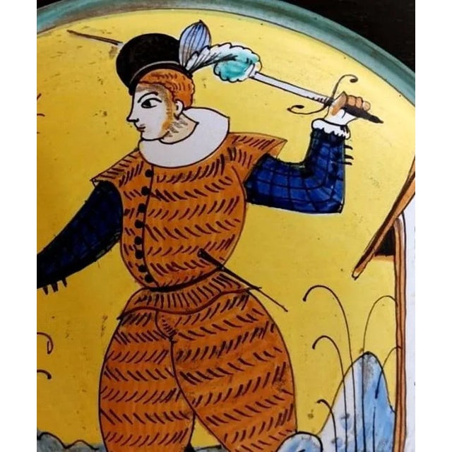 Deruta Deruta Italian Ceramic Hand Painted Wall Plates - Set of 3 For Sale - Image 4 of 13