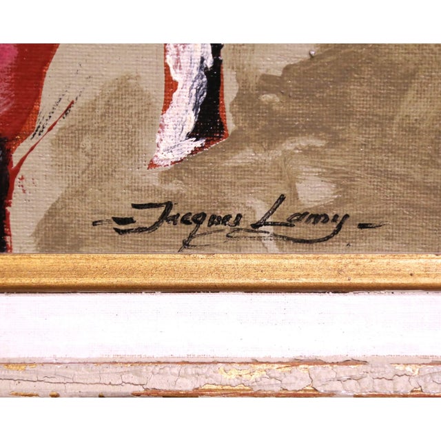 Late 20th Century French Landscape Painting by Jacques Lamy in Frame For Sale - Image 4 of 9
