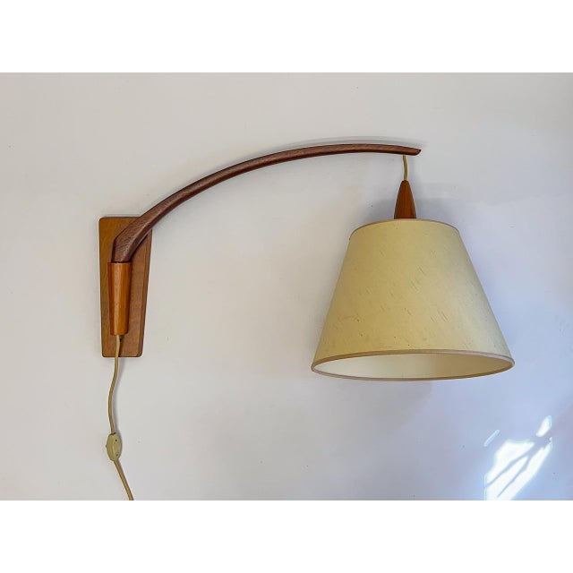 Danish Teak Rotatable Wall Lamp, 1960s For Sale - Image 9 of 14