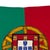 Rustic Small Vintage Cotton Flag of Portugal For Sale - Image 3 of 5