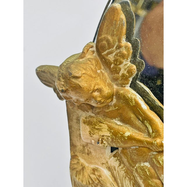 Late 19th Century French Gilt Bronze Vanity Mirror Signed Ph Martin, Victorian Era For Sale - Image 11 of 16