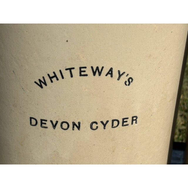 Whiteway's Devon Cyder - A Pair of Early 30th C. Pottery Serving Jugs For Sale - Image 4 of 12