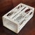 Vintage White Wicker Tissue Box Holder For Sale - Image 13 of 13