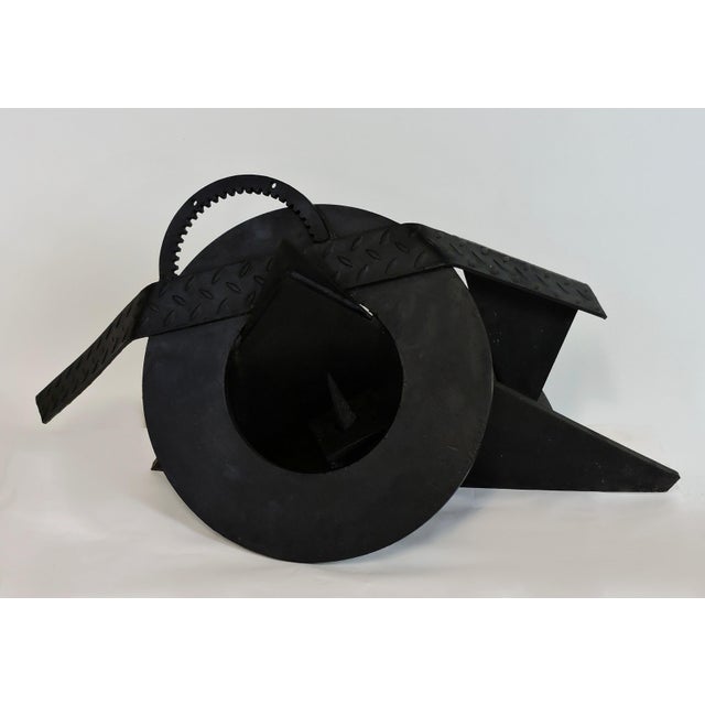 1990s Large Abstract Welded Steel Sculpture "Assemblage" by David Tothero For Sale - Image 9 of 9