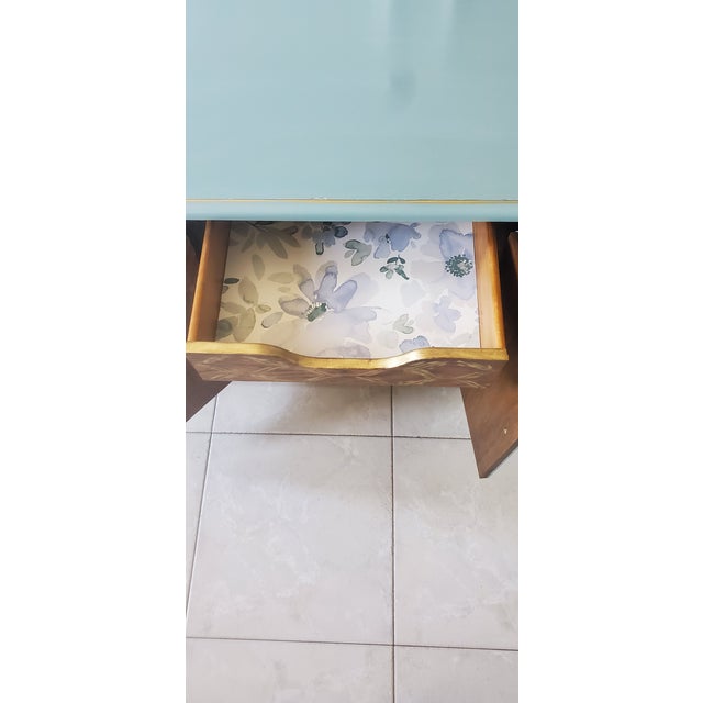 Blue Spanish Mediterranean Nightstands - a Pair For Sale - Image 8 of 10