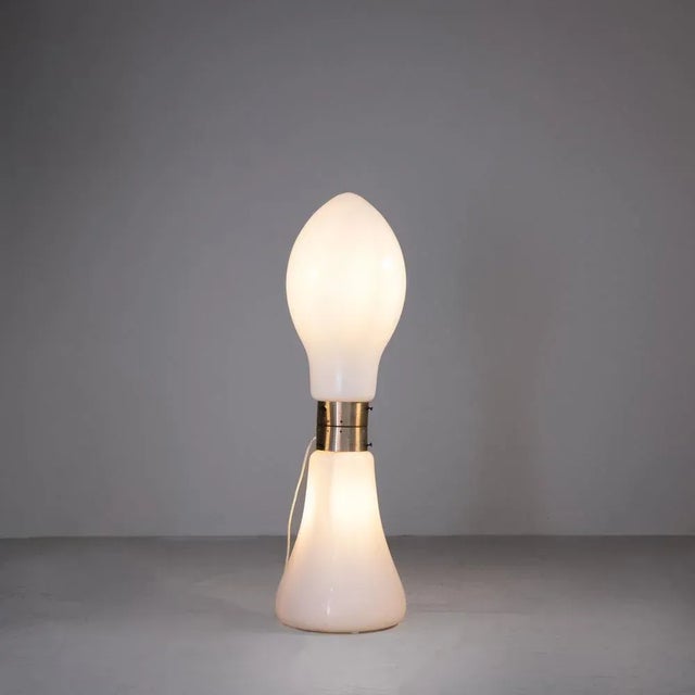 Glass Vintage Lamp in the style of Mazzega, 1970 For Sale - Image 7 of 9