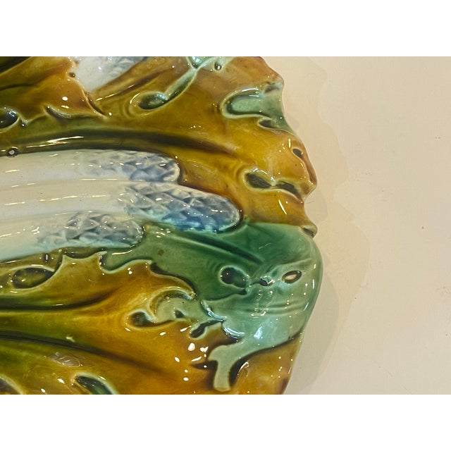 Luneville French Majolica Asparagus Dish, c.1890 For Sale - Image 4 of 11