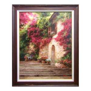 Paul Guy Gantner "Giardino Del Fiore" #0483 Original Painting With Custom Frame